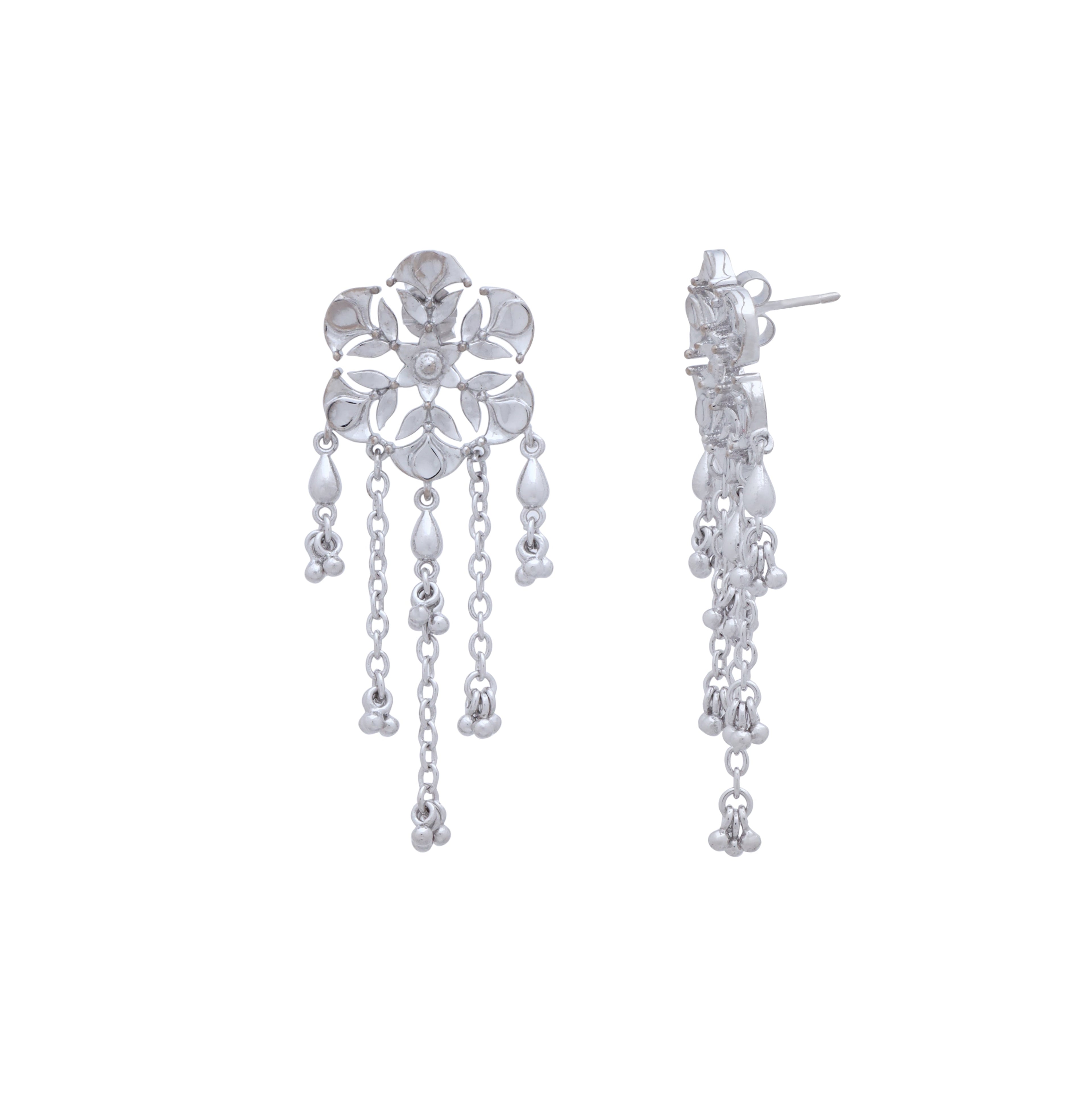Divine Diya Chandelier Earrings