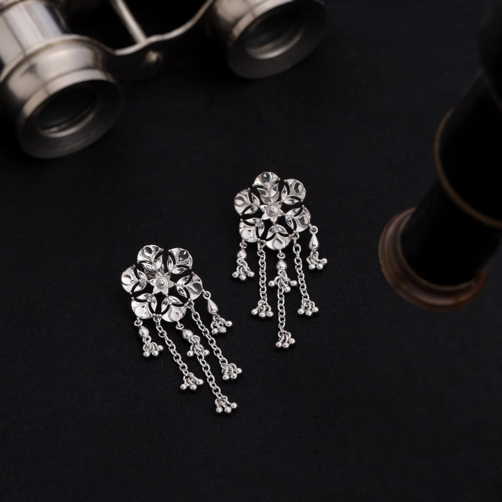 Divine Diya Chandelier Earrings