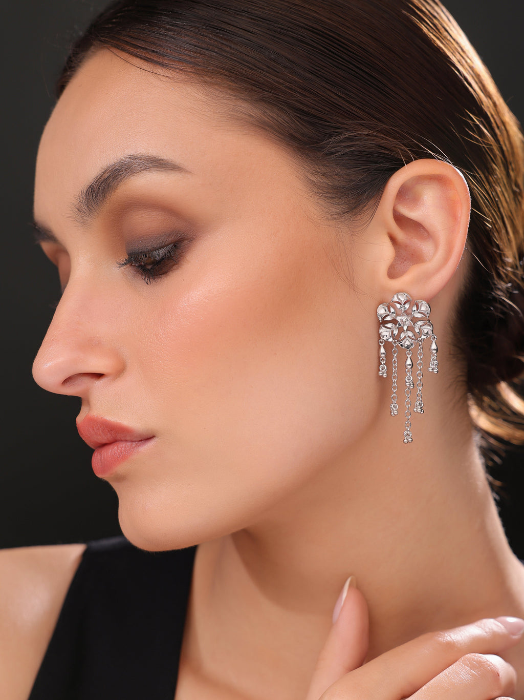 Divine Diya Chandelier Earrings