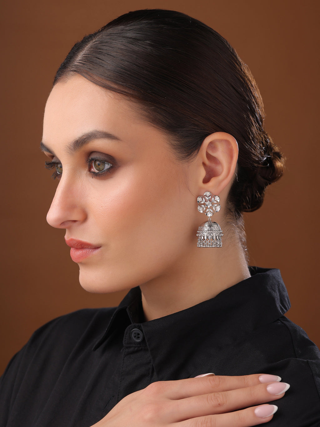 Diya Dreamcatcher Jhumka Earrings