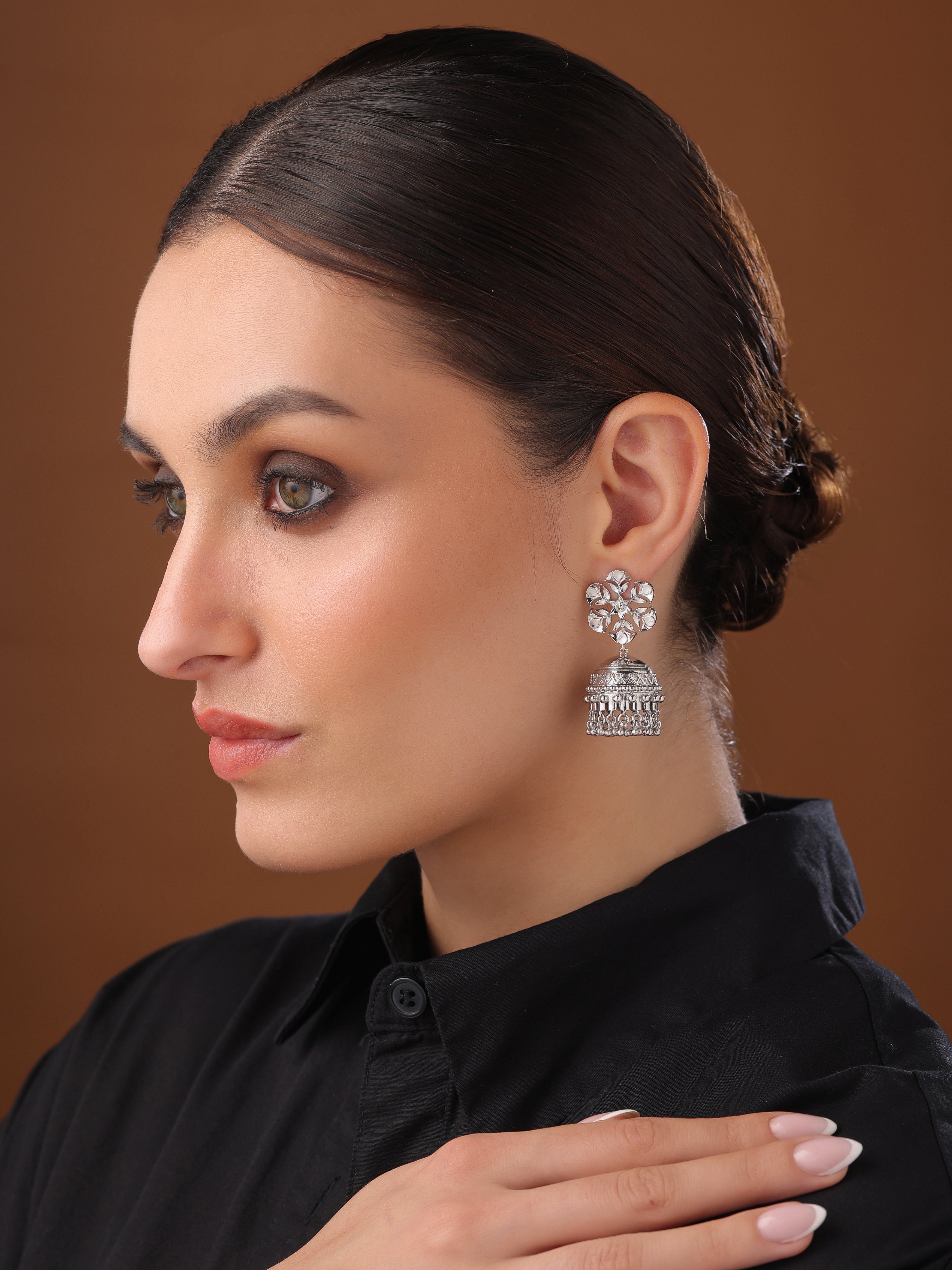 Diya Dreamcatcher Jhumka Earrings