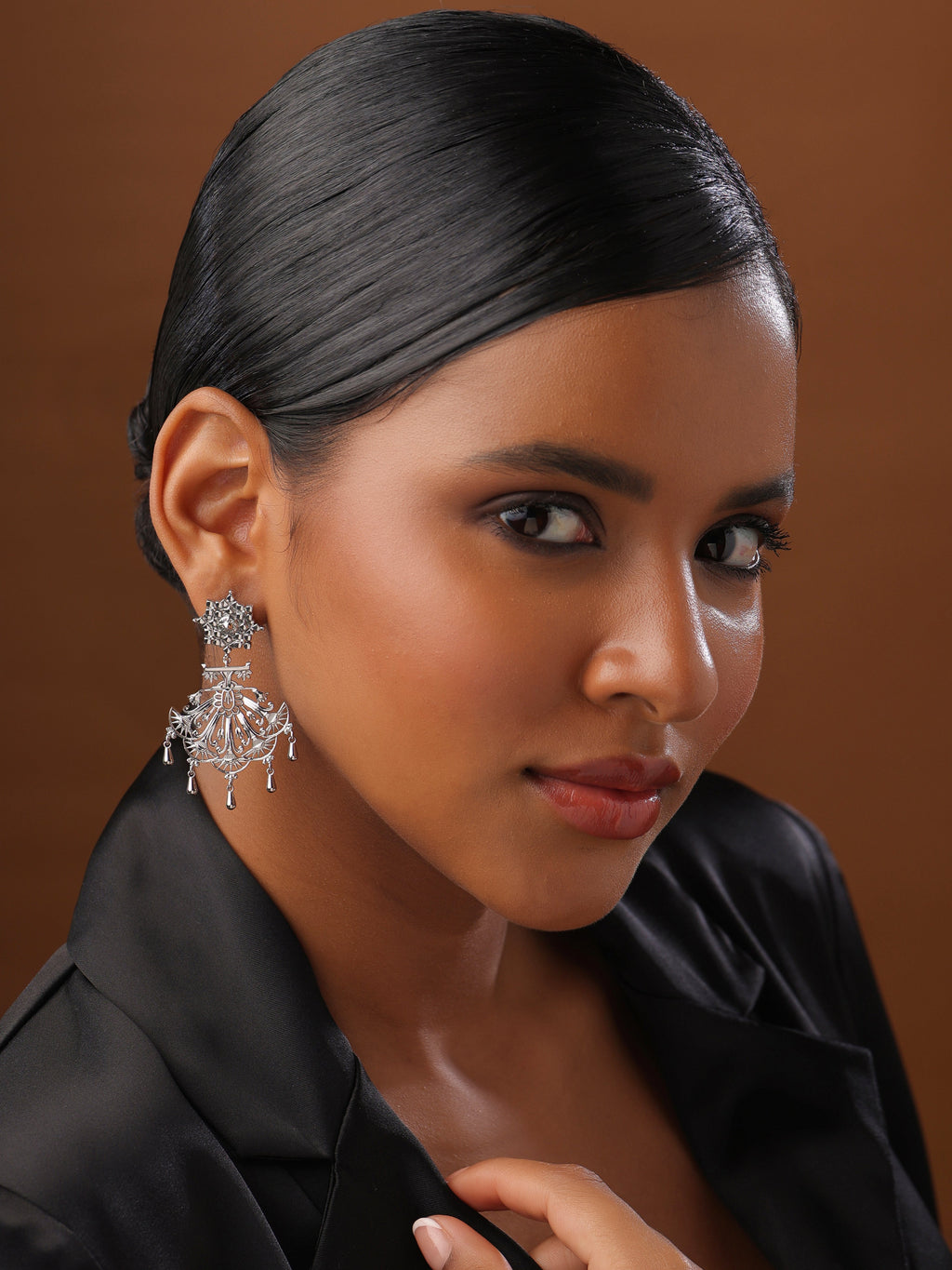 Aster Sunbeam Chandelier Earrings