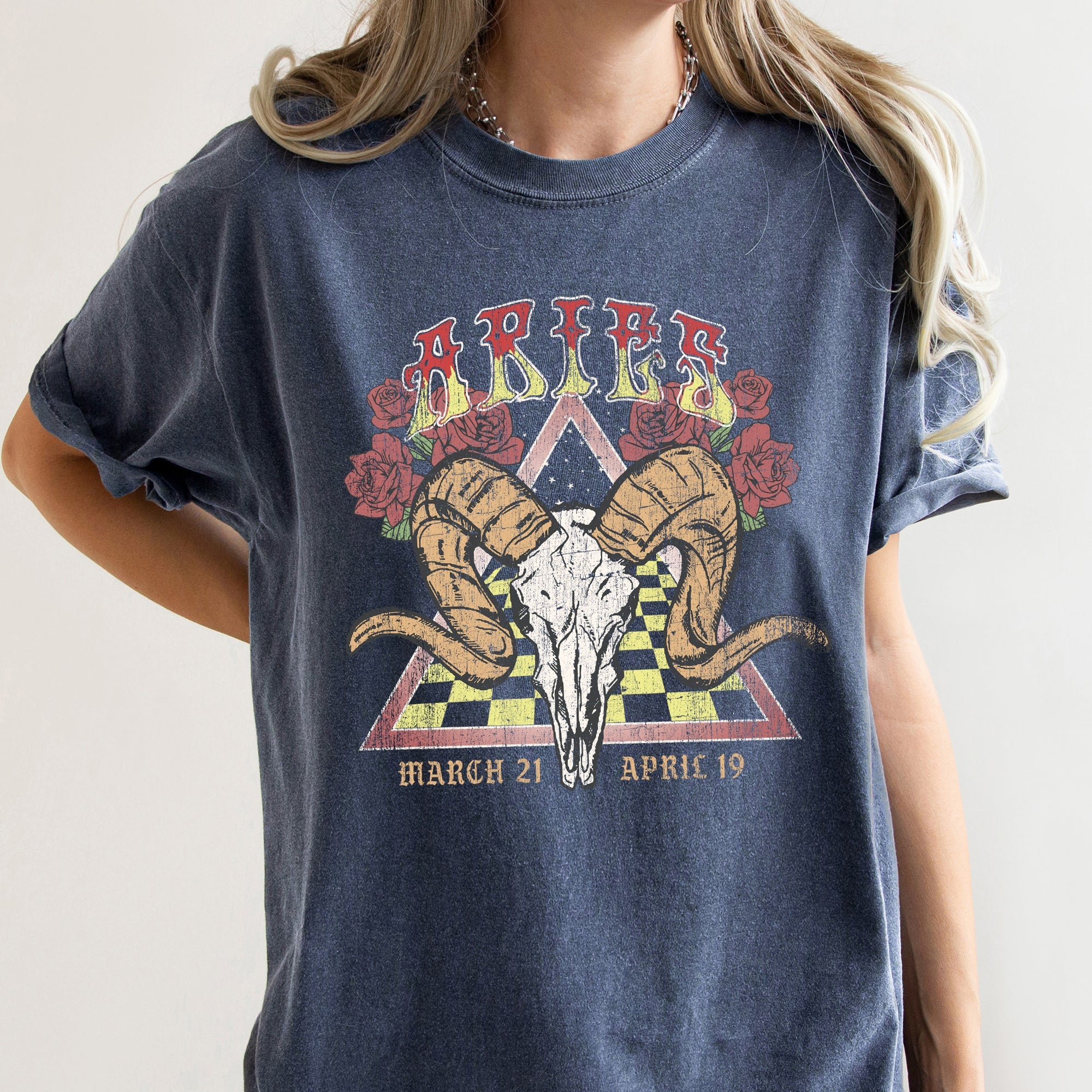 Aries Zodiac Comfort Colors Tees, Horoscope, Astrology