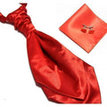 Ascot/Cravat Tie, Cufflinks & Pocket Square/Handkerchief Set