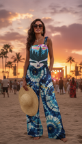 Aurora Thoughts Women's Wide-Leg Jumpsuit