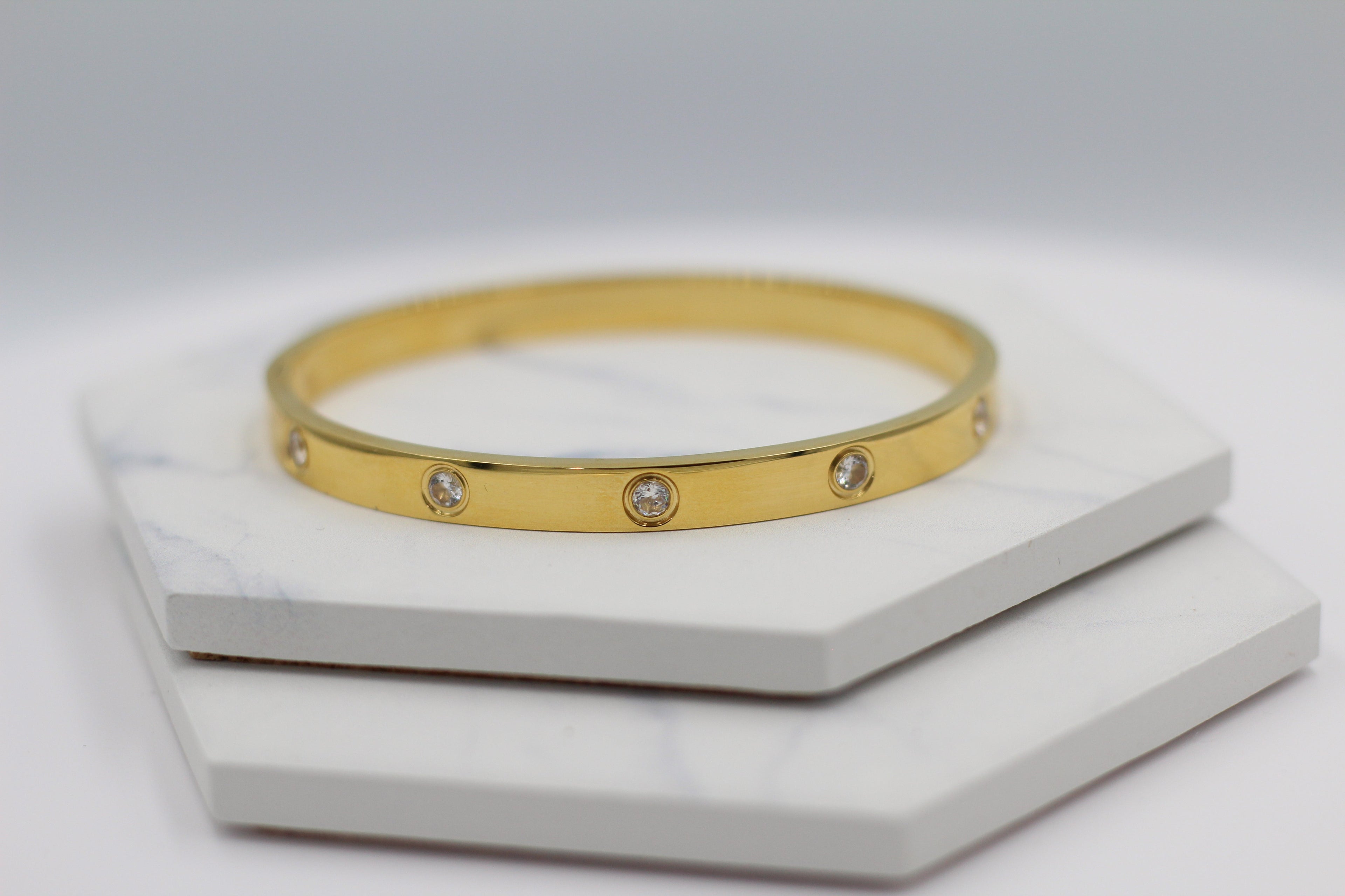 Sparkle Hinged Bangle