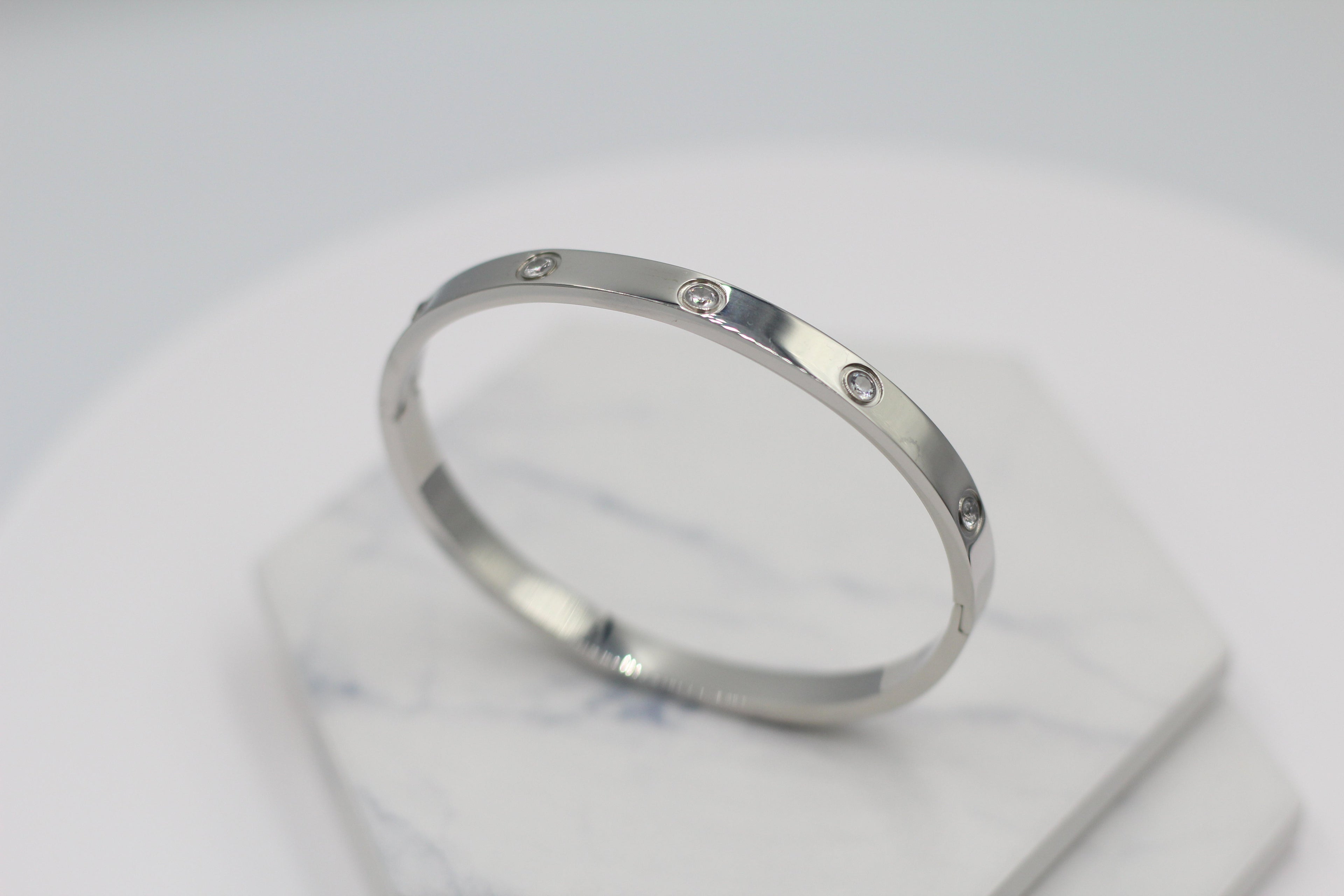 Sparkle Hinged Bangle