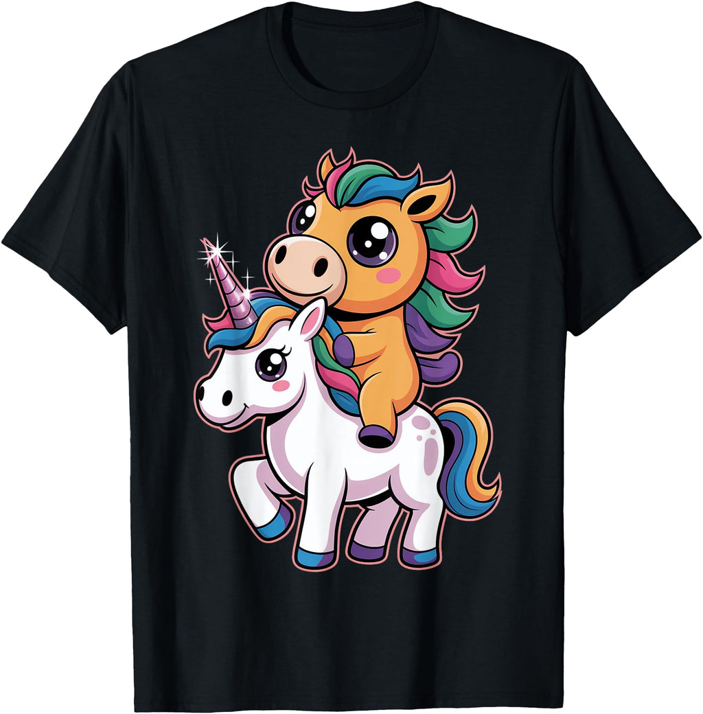 Exclusive Chibi Unicorn Rainbow Sweatshirt - Fun Novelty Design Men Women