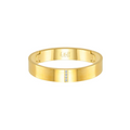 BG223G B.Tiff 4-Stone Matte Gold Wide Bangle Bracelet