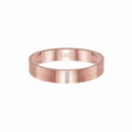 BG223RG B.Tiff 4-Stone Matte Rose Gold Wide Bangle Bracelet