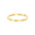BG308GP B.Tiff 8-Stone High Polish Gold Bangle Bracelet