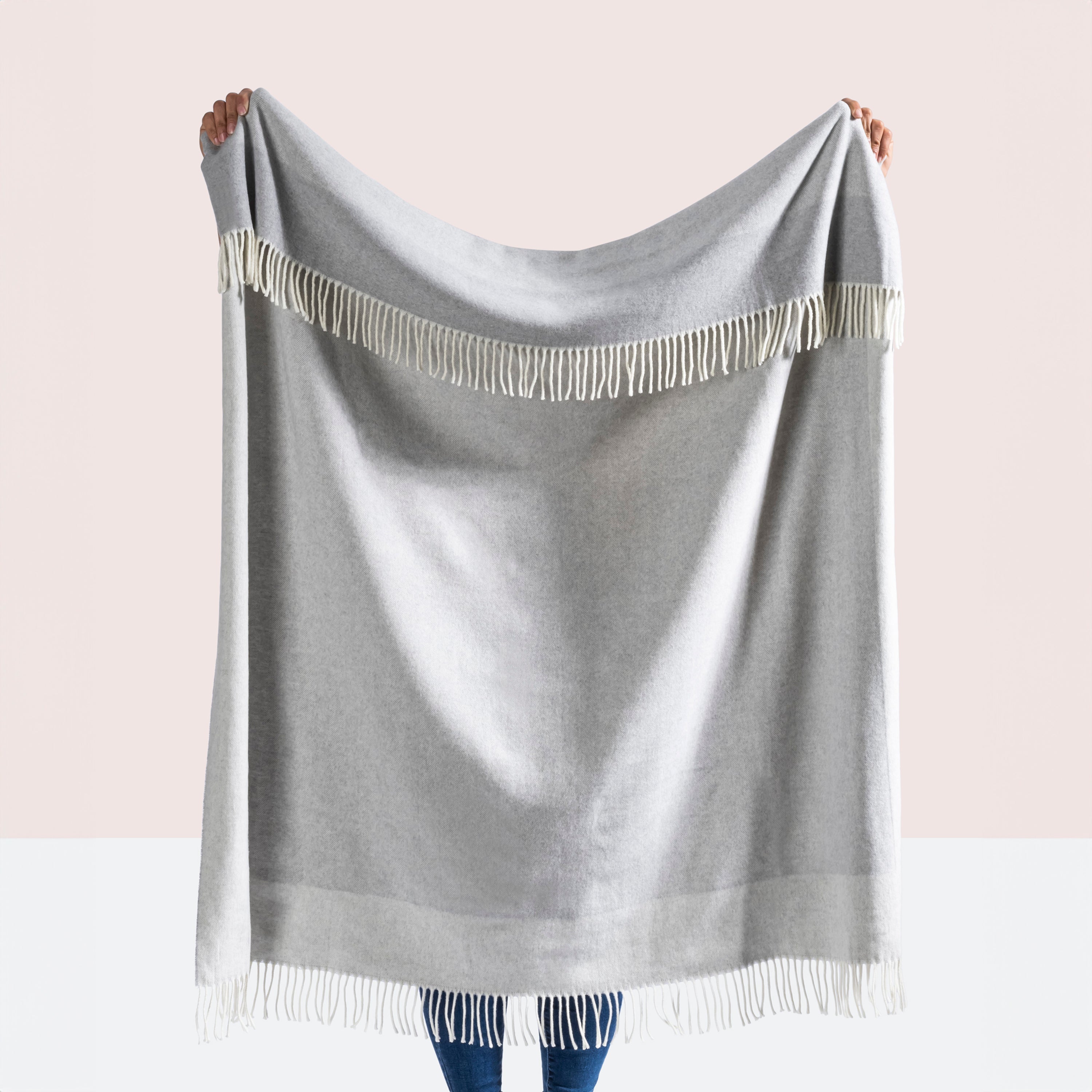 Border Herringbone Throw