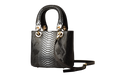 Bravo Handbags BH30-1889BLK Mini Galina in Python Print Handbag, B