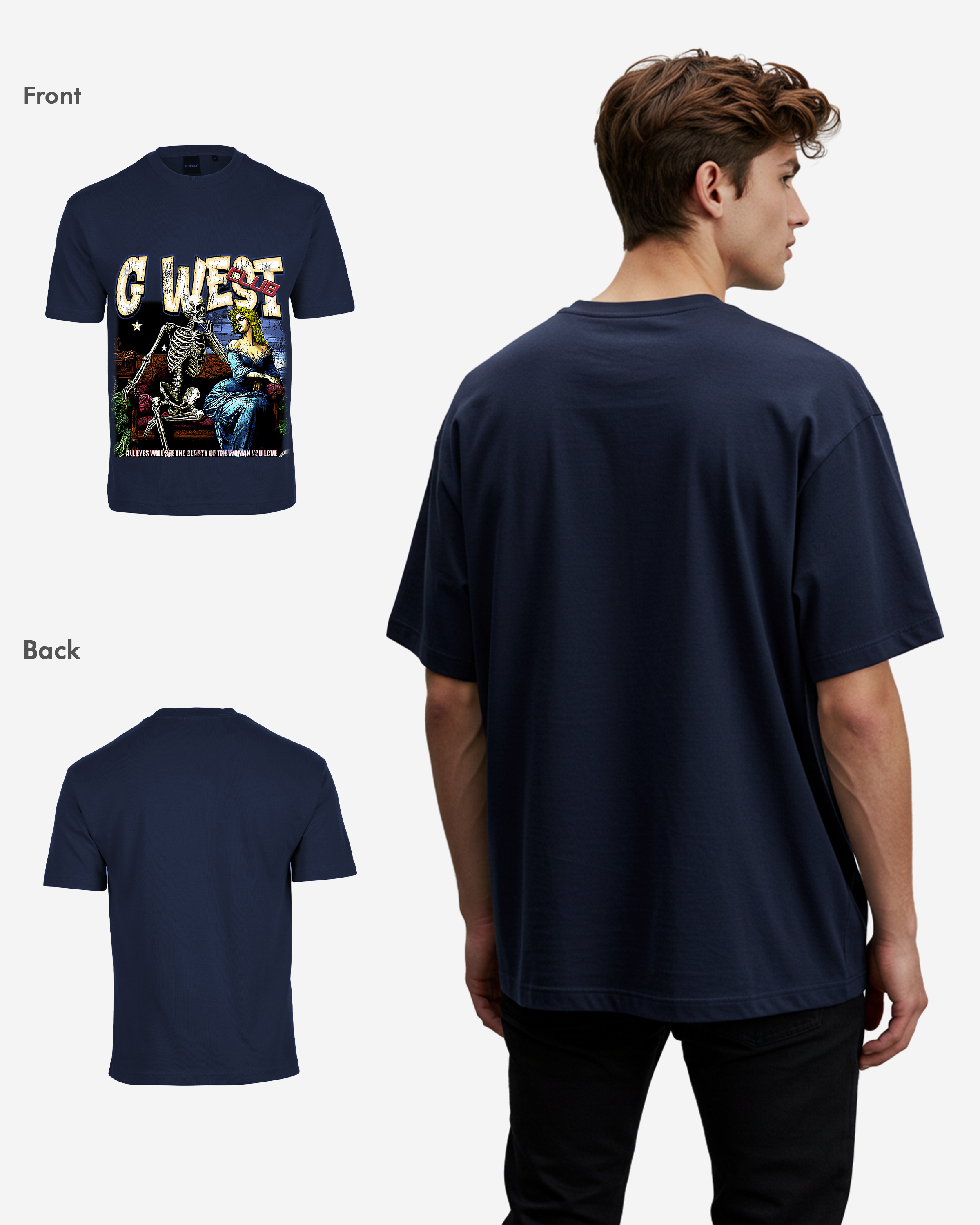 G West Love Beyond Life Oversized Tee