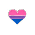 Bisexual Flag Heart Pins