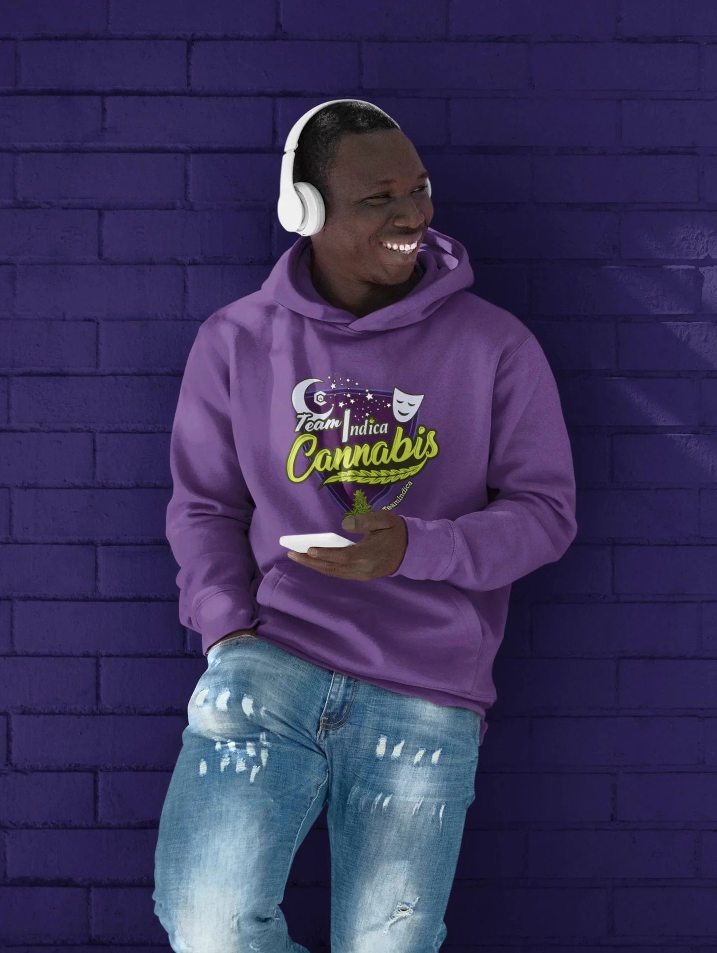 Team Indica Cannabis Stoner Hoodie
