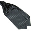 Black Polka Dot Ascot/Cravat Tie