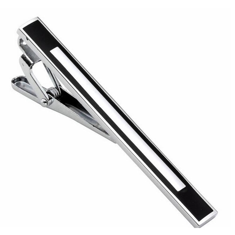 Black and White Tie Bar/Clip