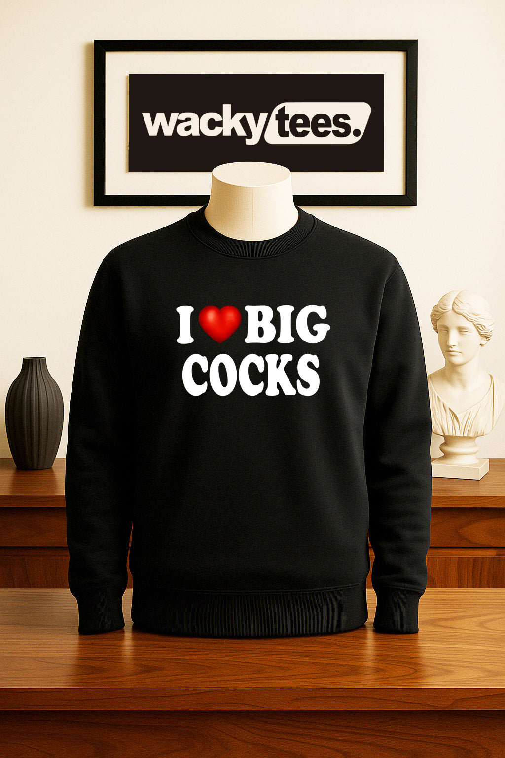 I Love Big Cocks I Heart Roosters Funny Adult Humor Graphic Tee Shirt