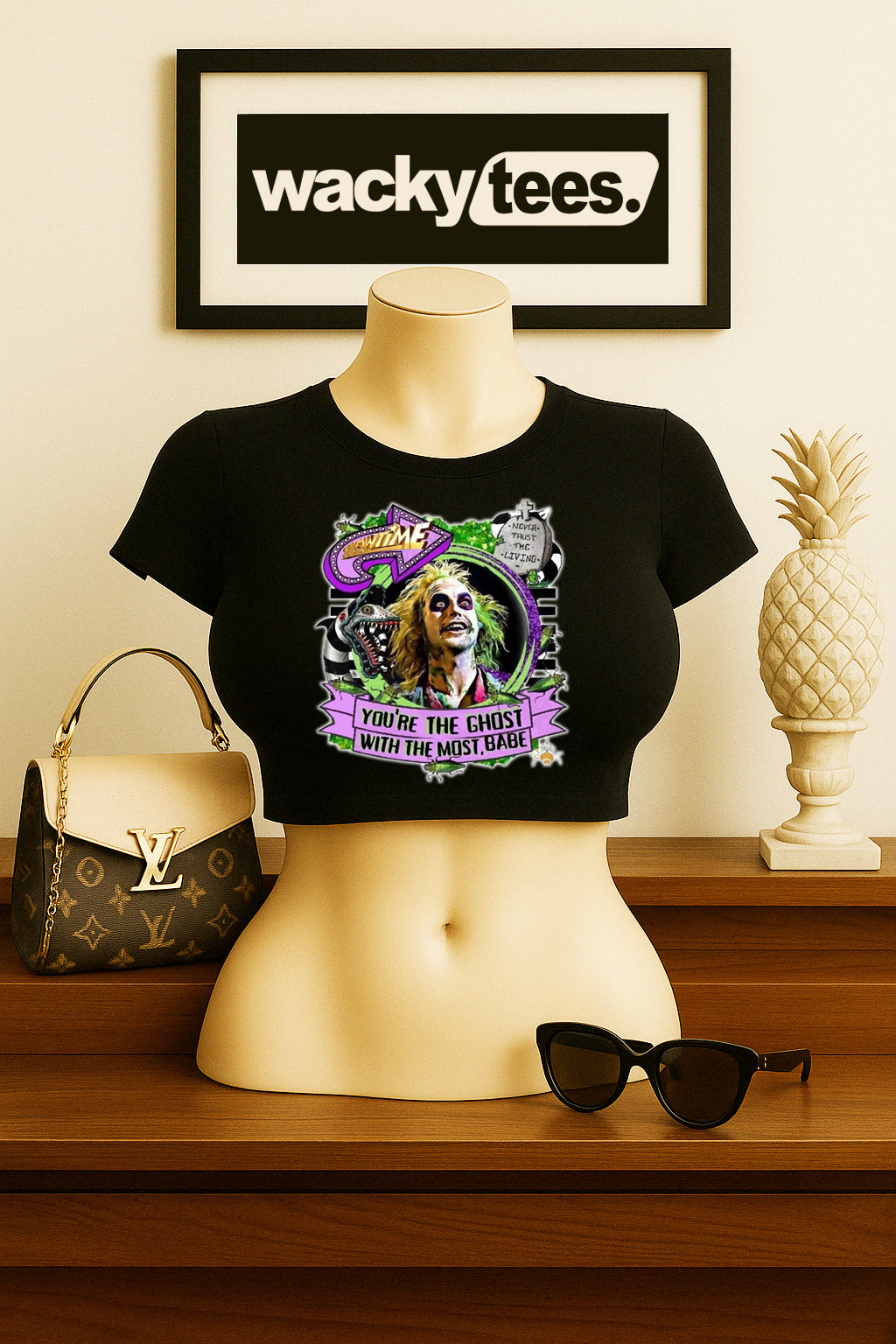 BeetleJuice The Ghost with the Most Graphic Tee Shirt