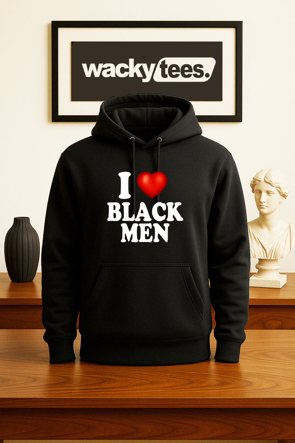 I Love Black Men I Heart Males Funny Adult Humor Graphic Tee Shirt