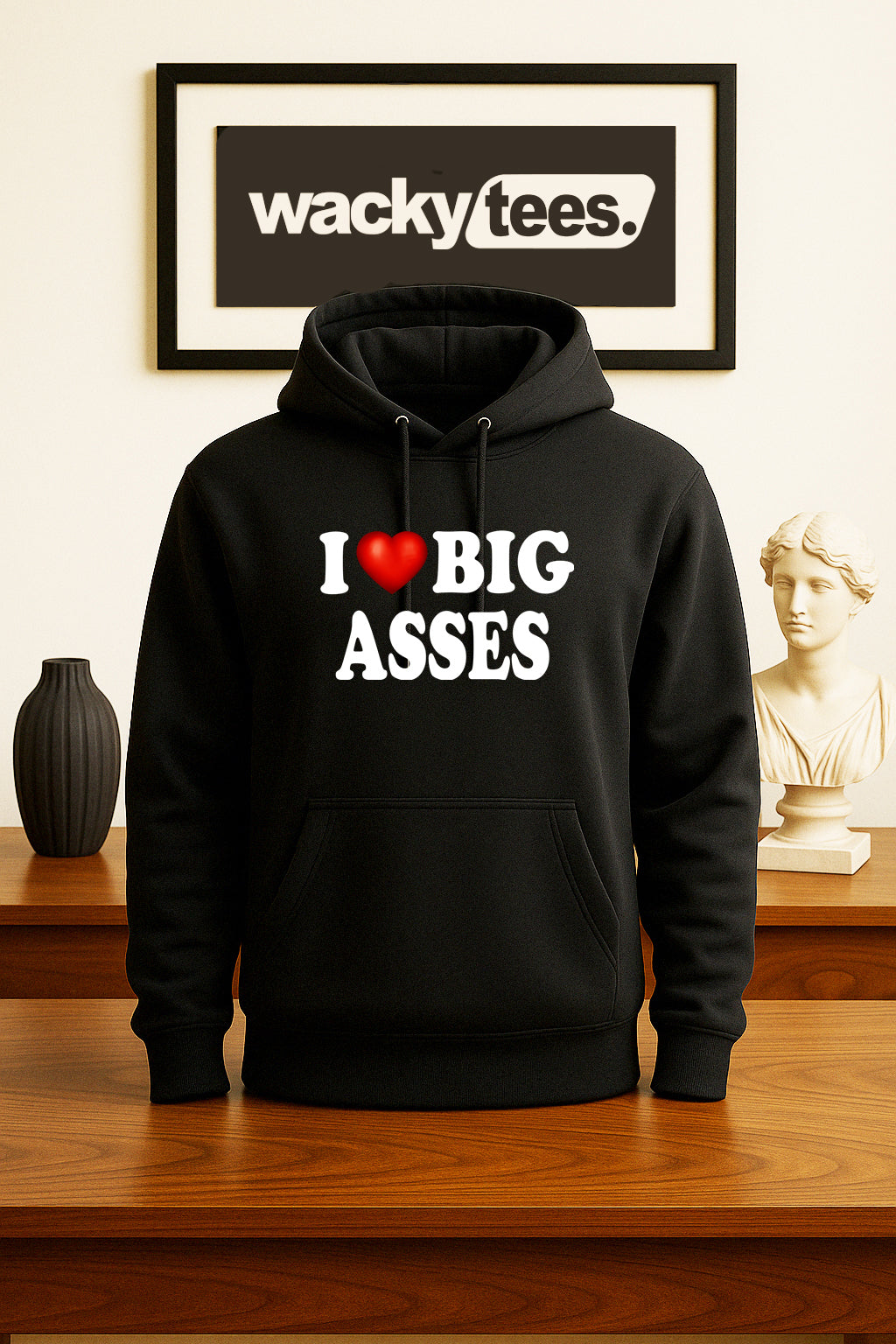 I Love Big Asses I Heart Butts Funny Adult Humor Graphic Tee Shirt