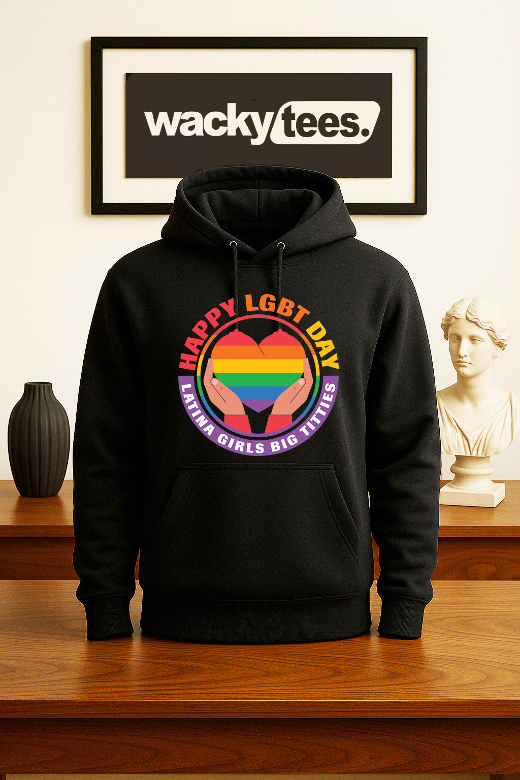 Happy LGBT Day Latina Girls Big Bitties Adult Humor Funny Graphic Tee Shirt