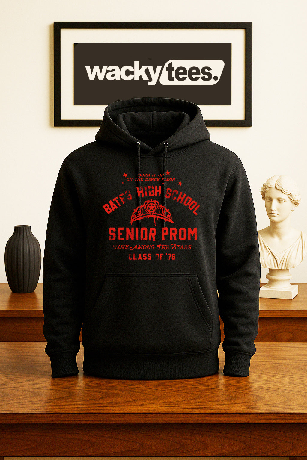 Carrie Class of 1976 Bates High School Senior Prom Horror Graphic Tee Shirt
