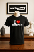 I Love Cuckold I Heart Watching Funny Adult Humor Graphic Tee Shirt