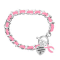 Breast Cancer Leather Rope Awareness Bracelets