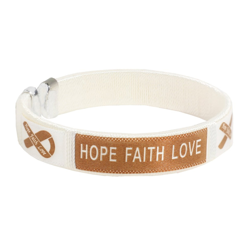 Brown Ribbon Bangle Bracelets