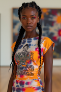 Buddha Lotus Sanskrit Tye Dye Bamboo Tencel Dress