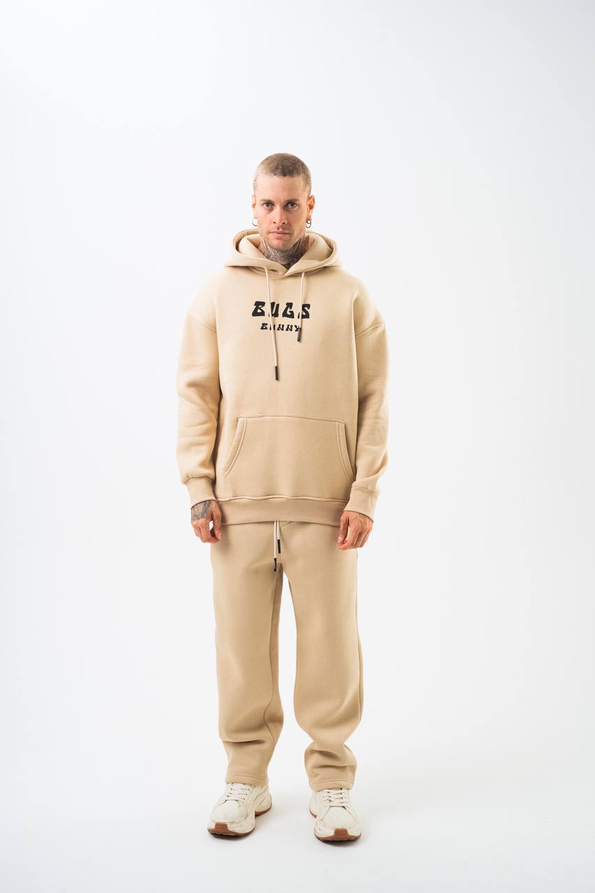 Bugs Bunny Graphic Unisex Oversized Hoodie - Vintage Cartoon