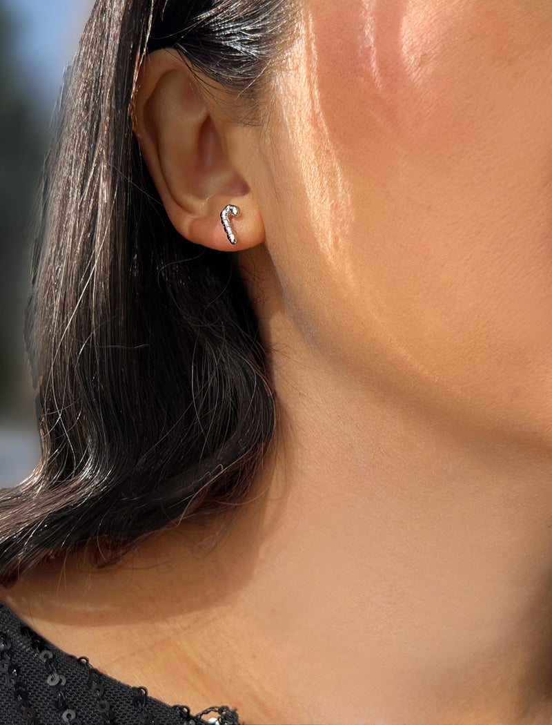 CANDY CANE HOLIDAY Earrings | Sterling Silver