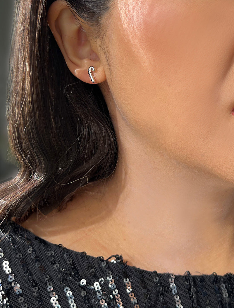 CANDY CANE HOLIDAY Earrings | Sterling Silver