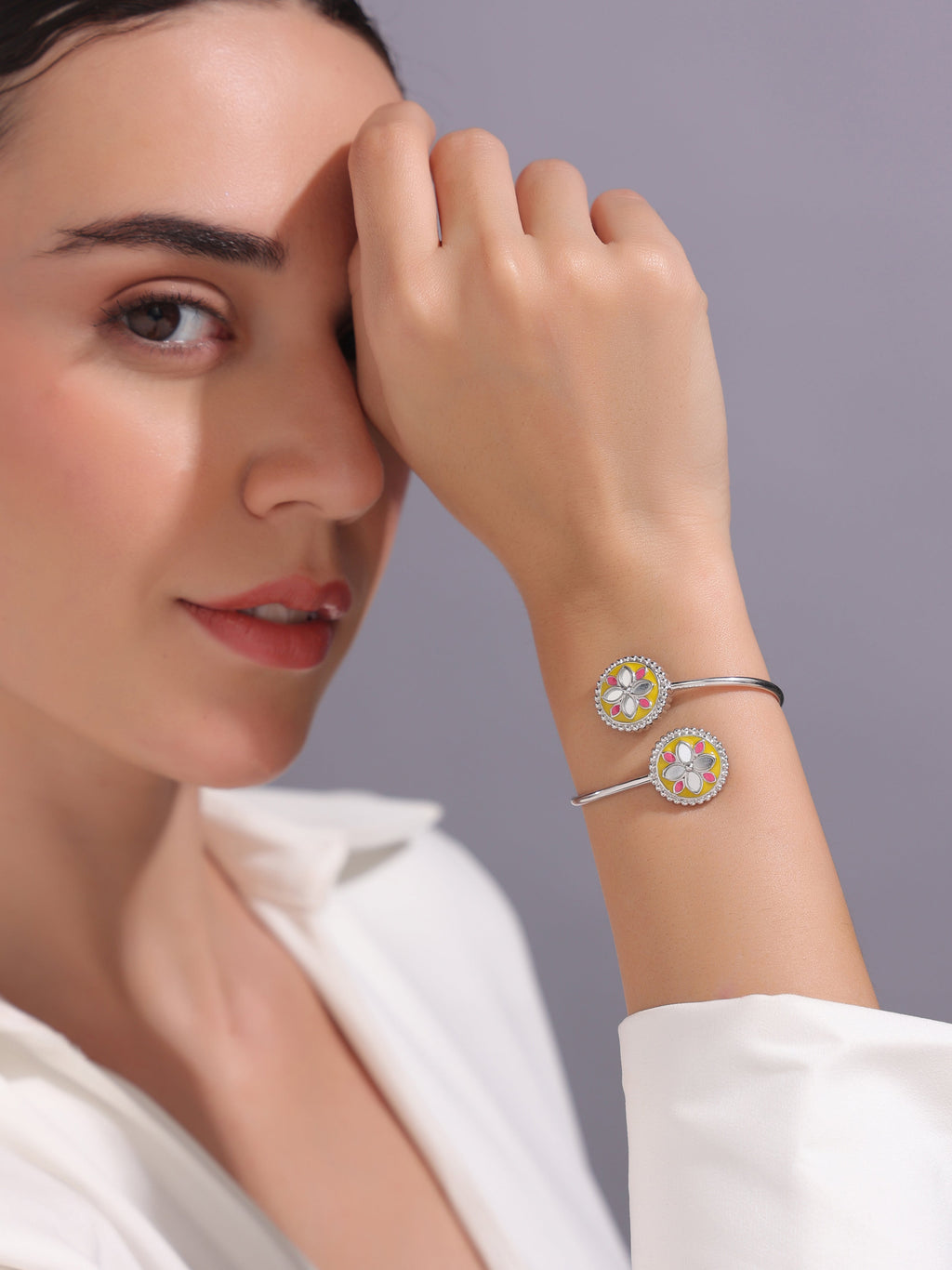 Petal Radiance Cuff Bracelet