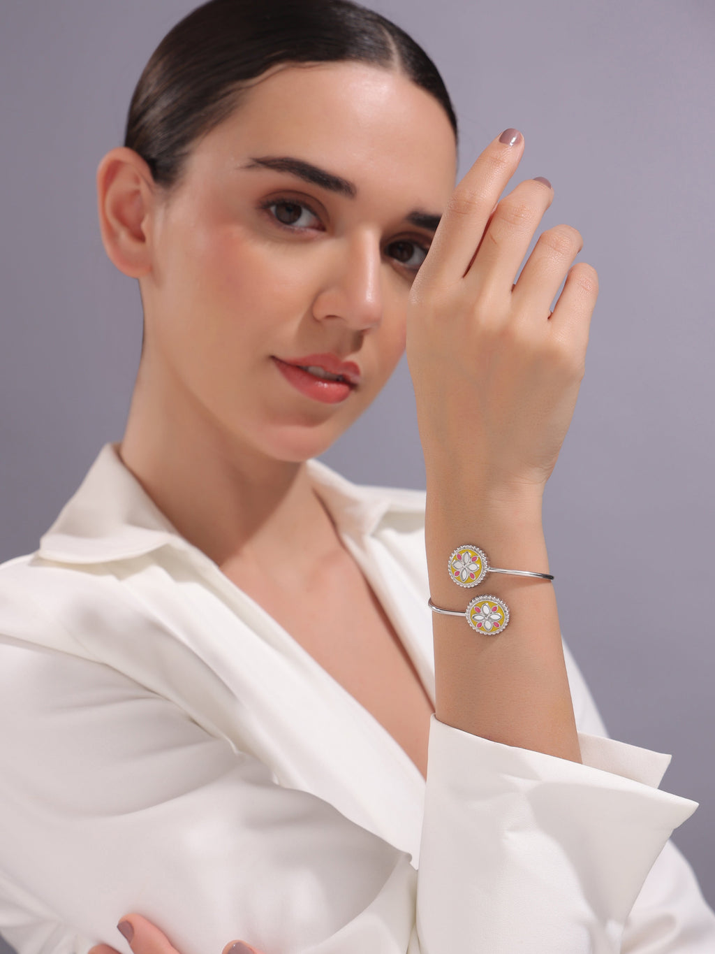 Petal Radiance Cuff Bracelet