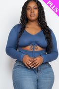 “Moxie” Blue Haze Crop Top
