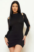 “Annelise” Black Mini Dress