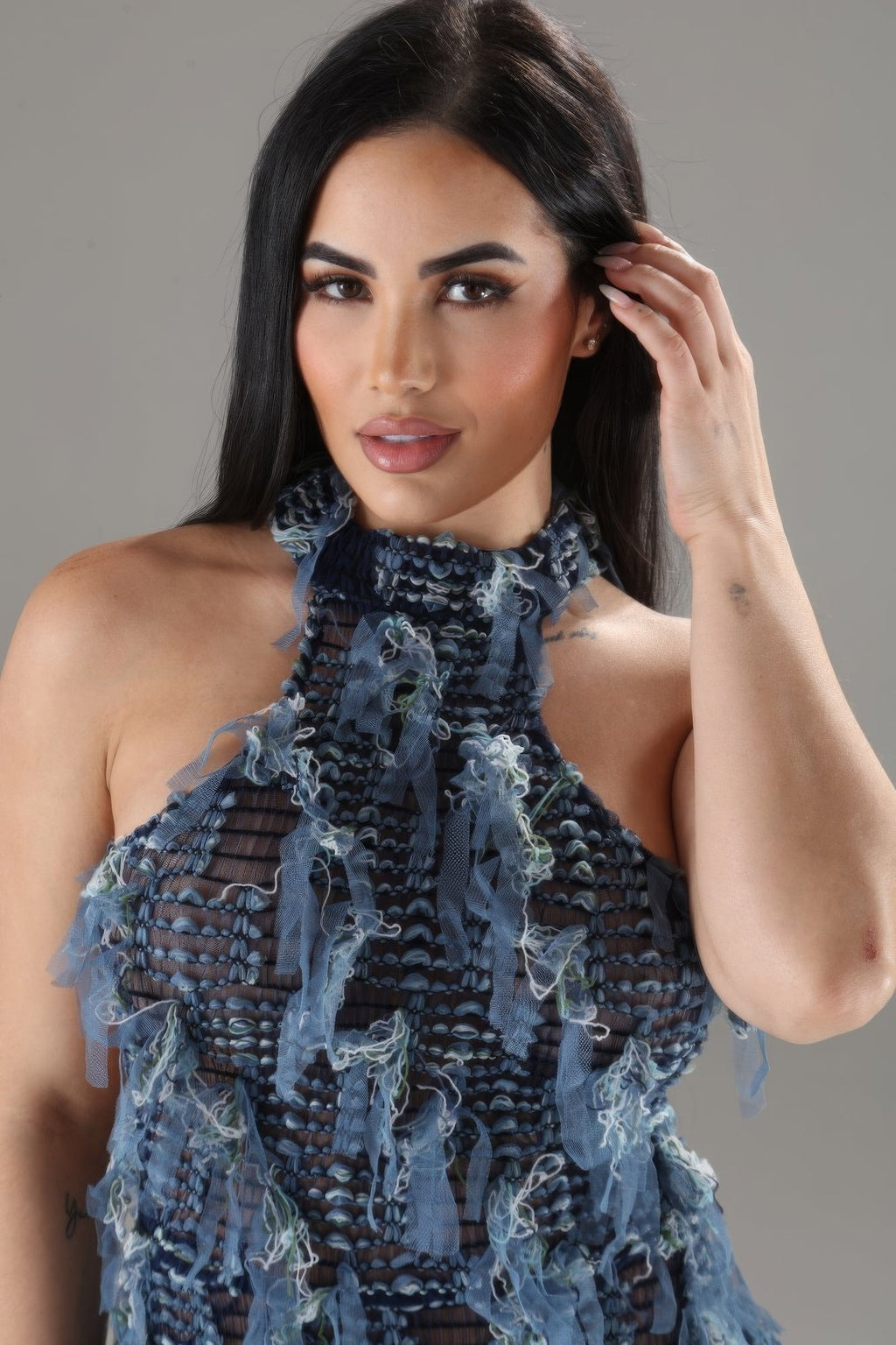 “Exquisite” Ruffled Dress