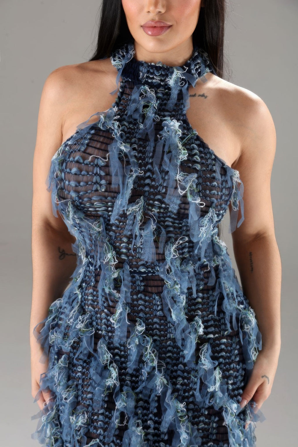 “Exquisite” Ruffled Dress