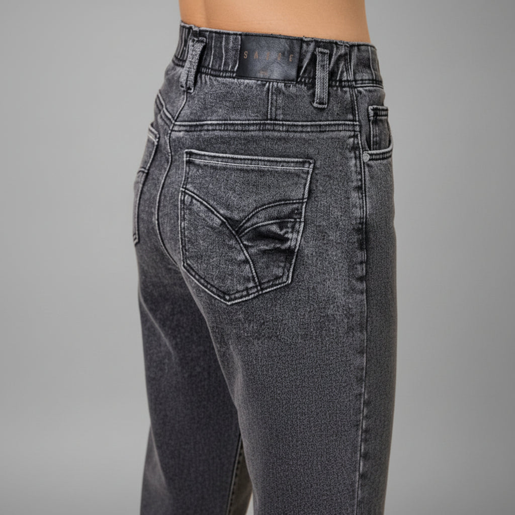 High-Rise Wide Crop Jeans