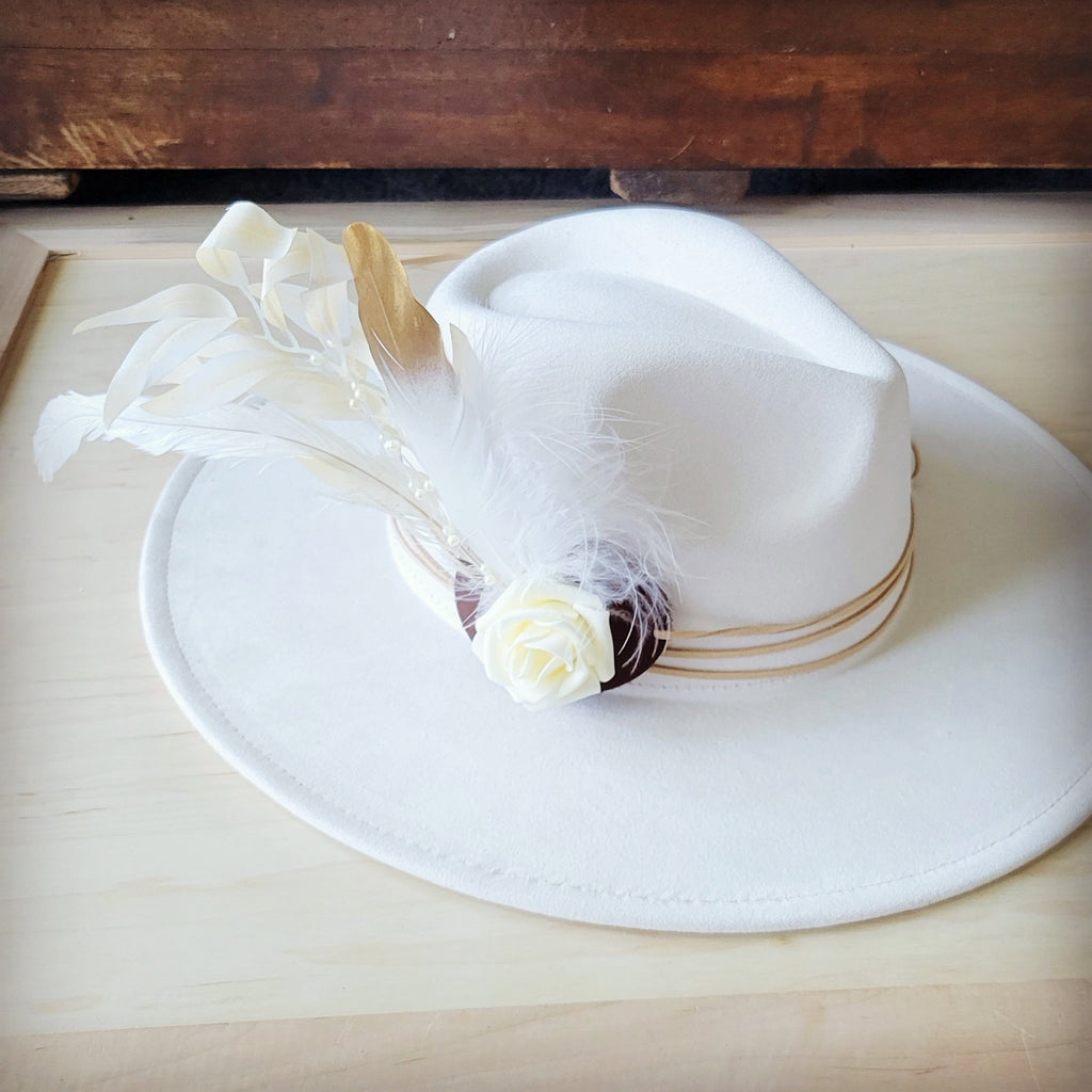 Boho Western Wedding Floral Bridesmaid Hat Band Only 984u