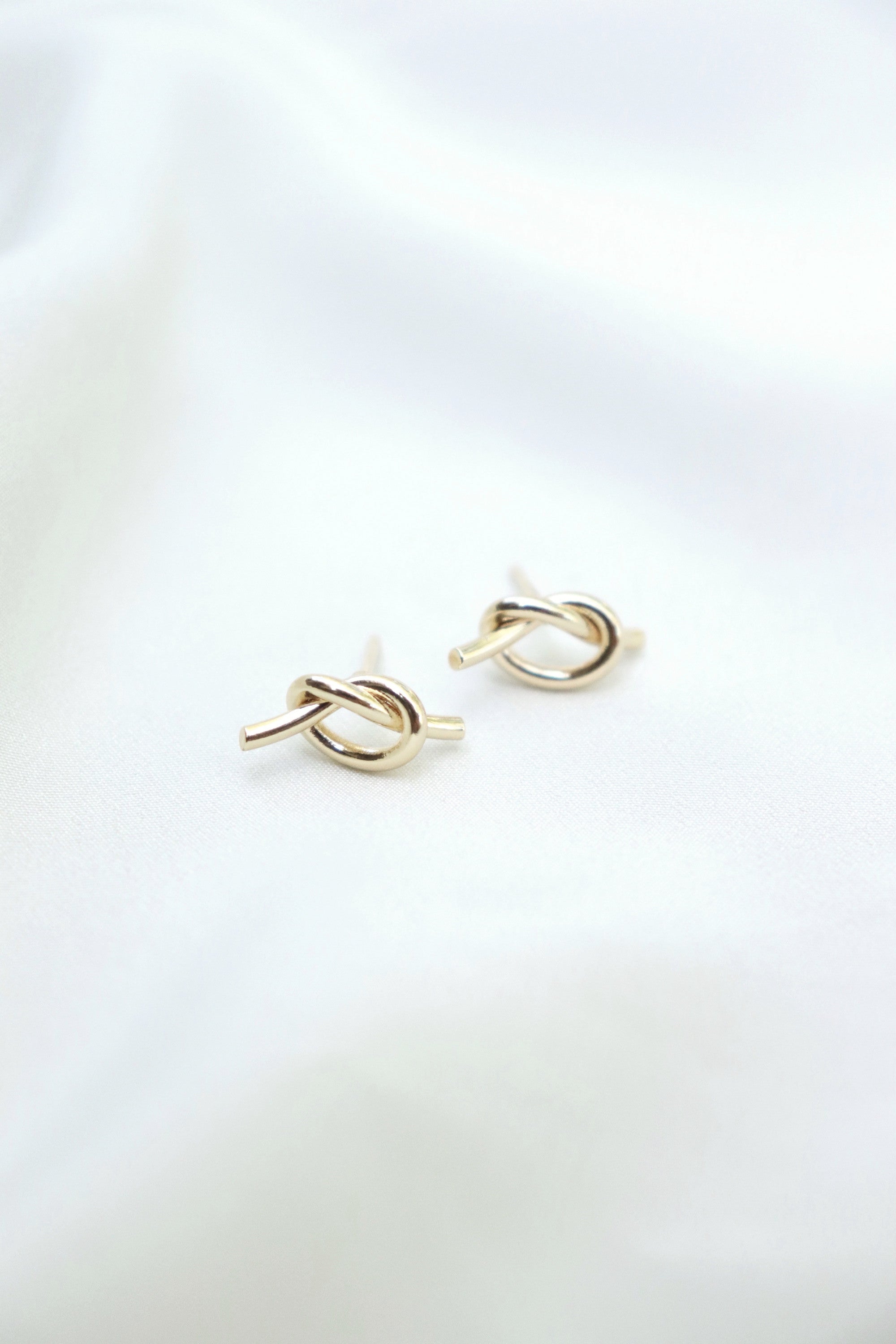 Tie The Knot Earrings - Stainless Steel (Silver and Gold)