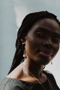 Angie Earrings - Gold Bone