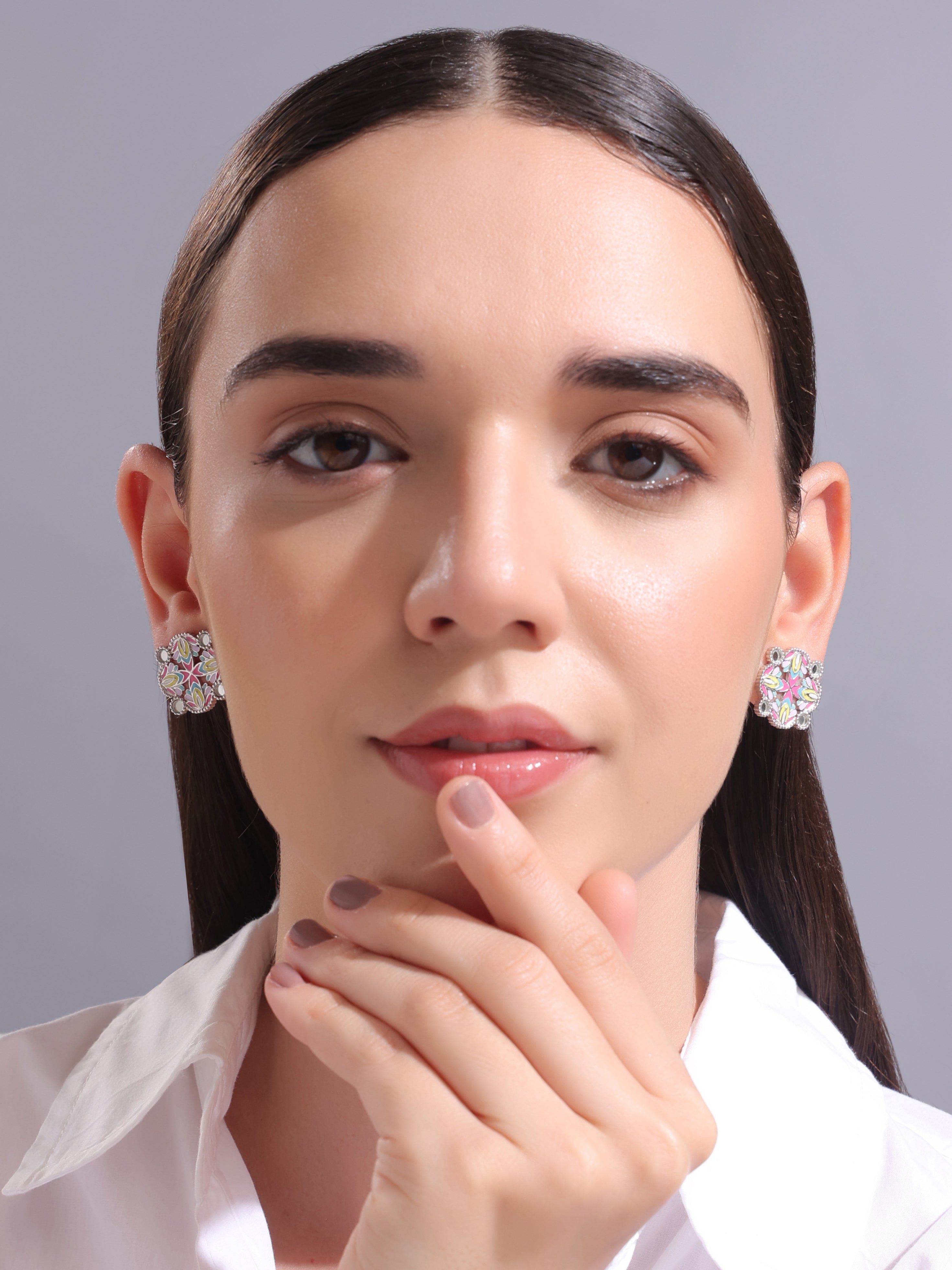 Nubian Bloom Stud Earrings