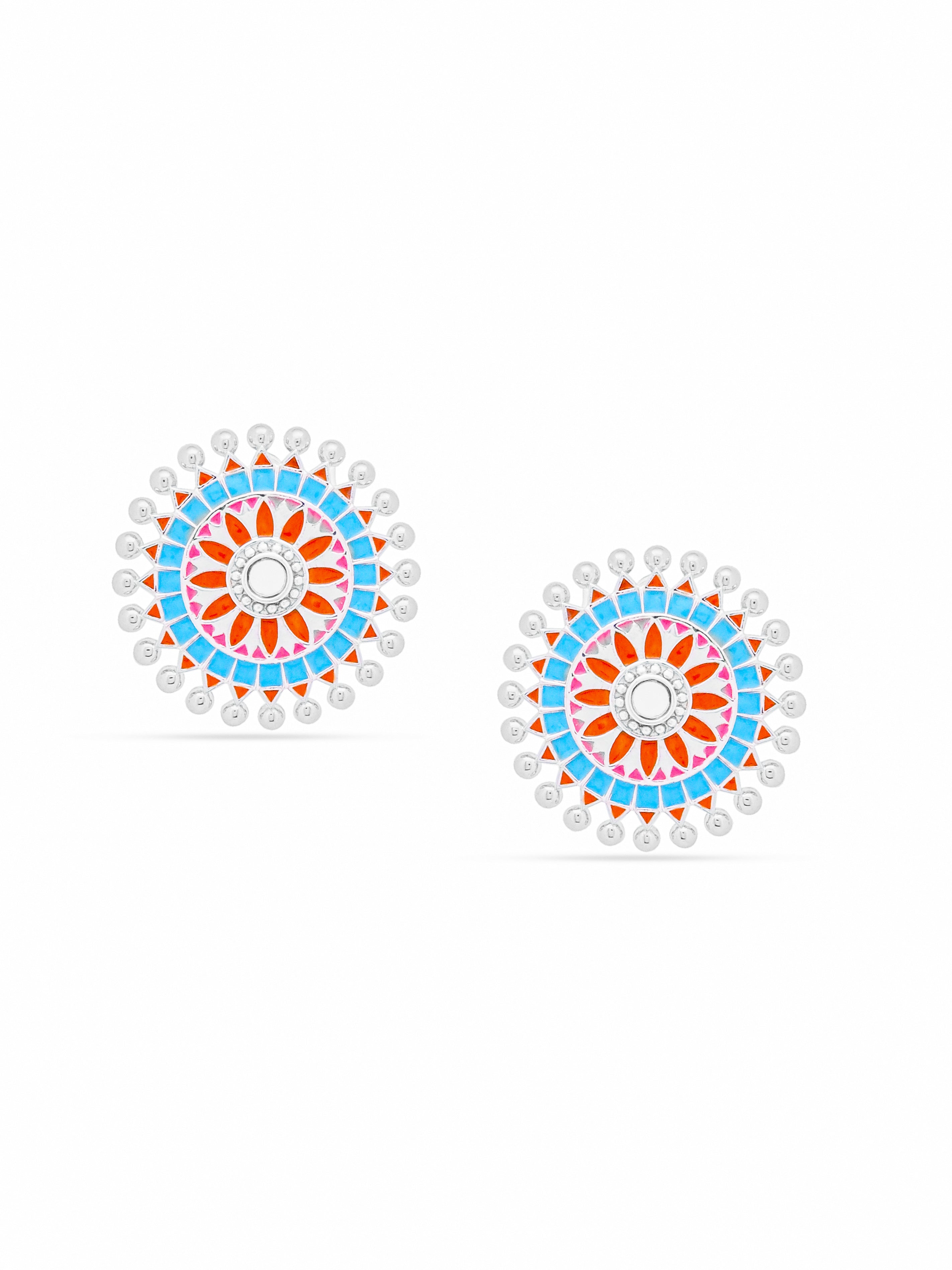Vibrant Harmony Stud Earrings