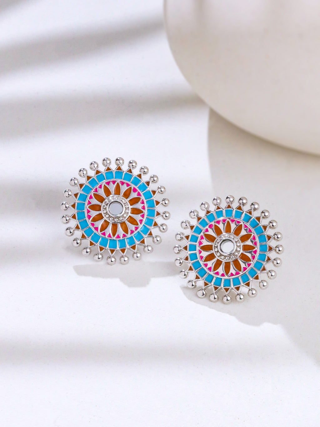 Vibrant Harmony Stud Earrings