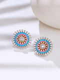 Vibrant Harmony Stud Earrings