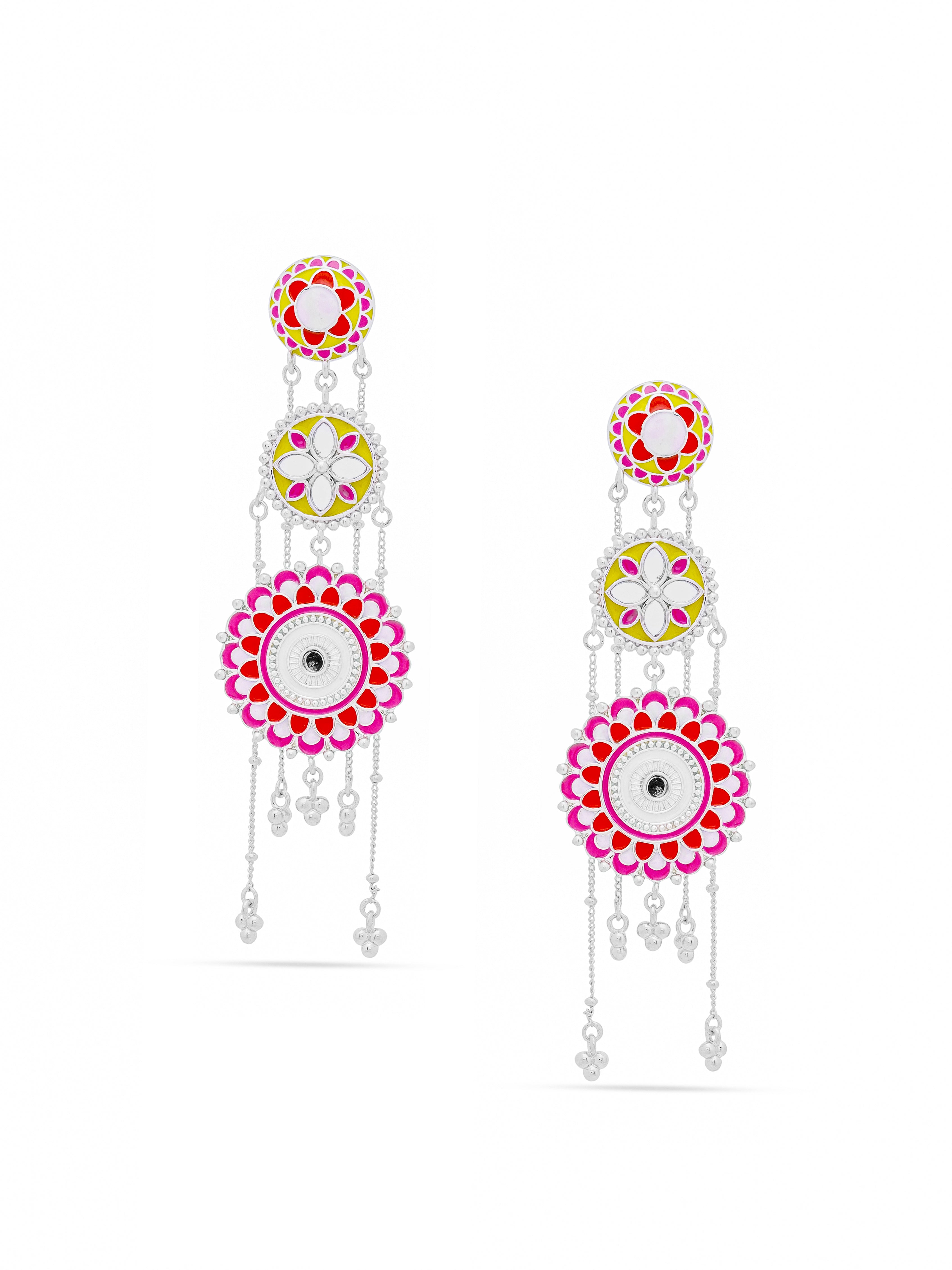Sunlit Symphony Tiered Dangler Earrings